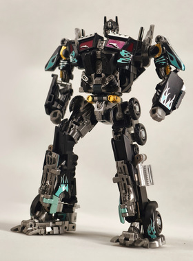 摆烂TOYS 变形玩具电影版擎天OP柱BL01黑色版夜路宗师小比例合金