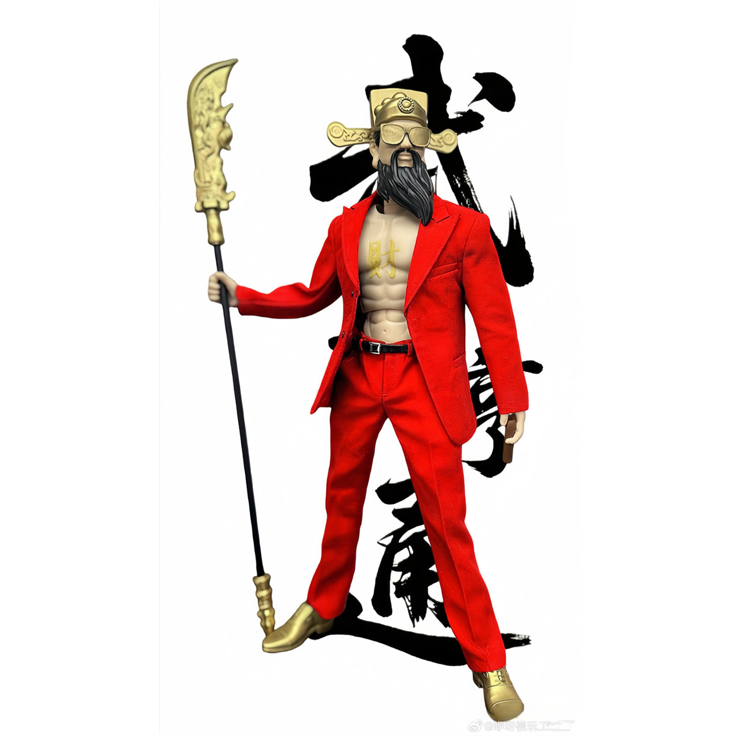 咿呀工作室 1/6 武财神  成品关节可动人偶手办模型玩具