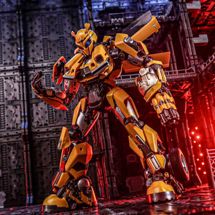 玩具仔Toys 大黄蜂合金骨架带灯光电影版 黄小仔 变形玩具