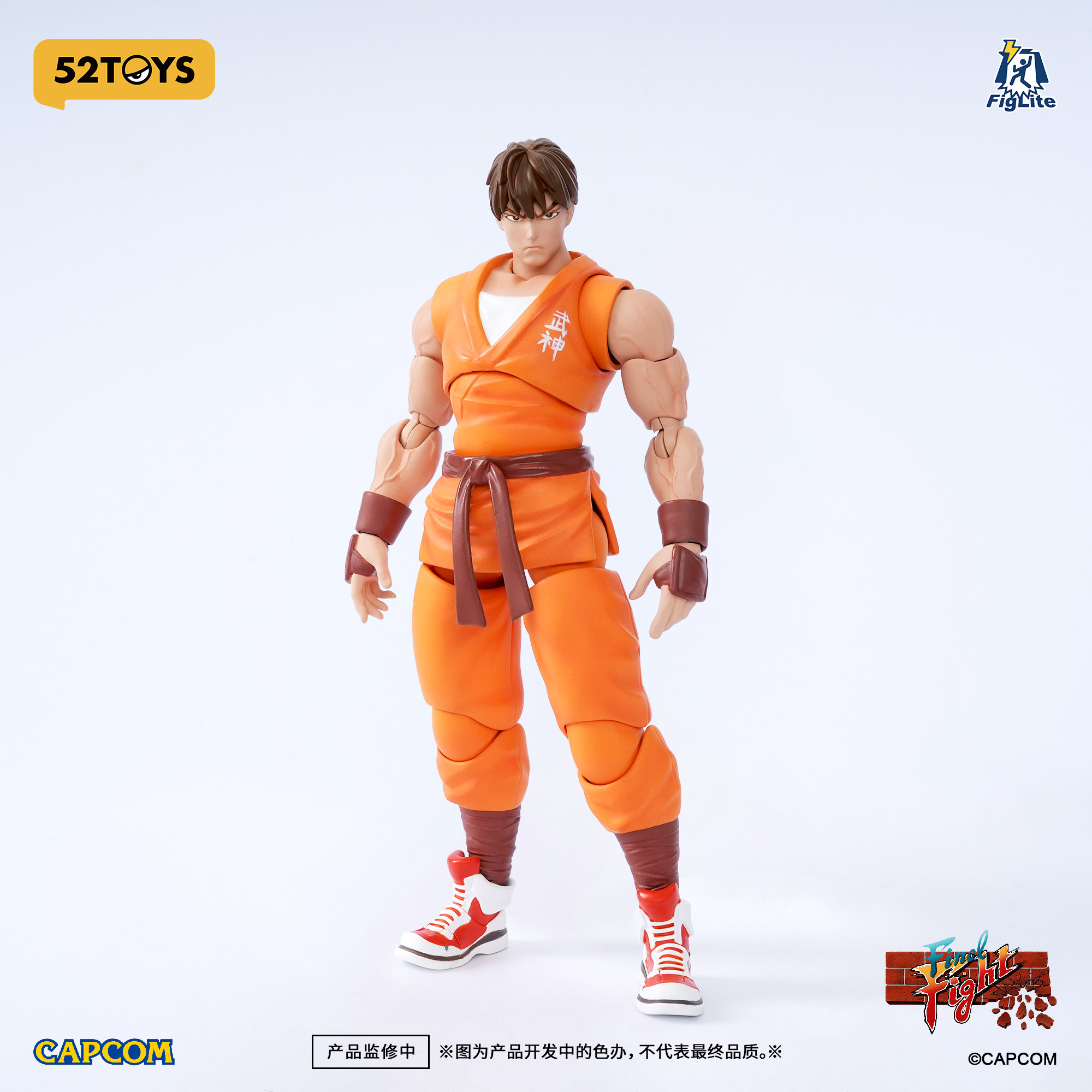 52TOYS闪电奇舞街头霸王1/12 快打旋风 武神 凯 成品可动人偶手办