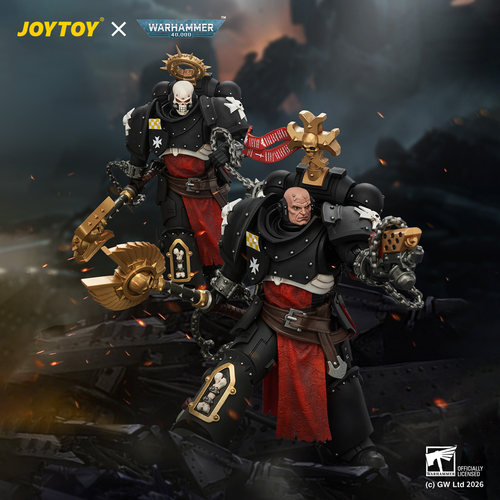 JOYTOY暗源战锤40K黑色圣堂 执裁者2款1/18成品可动手办兵人模型
