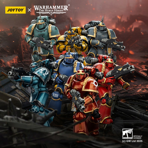 JOYTOY 暗源战锤荷鲁斯之乱MK III型七款士兵1/18成品可动兵人