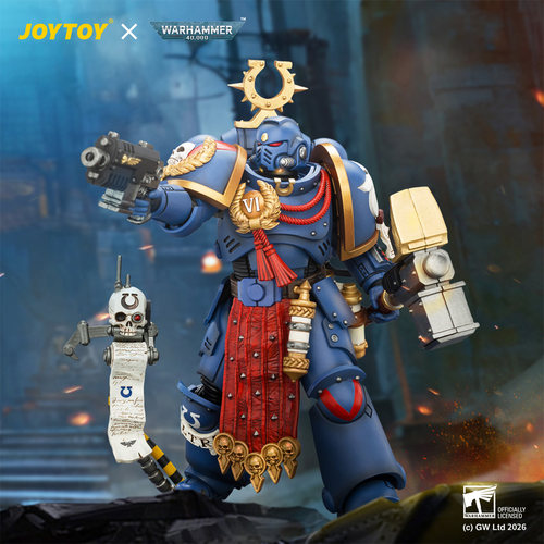 JOYTOY暗源战锤40K极限战士 费伦 阿瑞奥斯1/18成品可动手办兵人