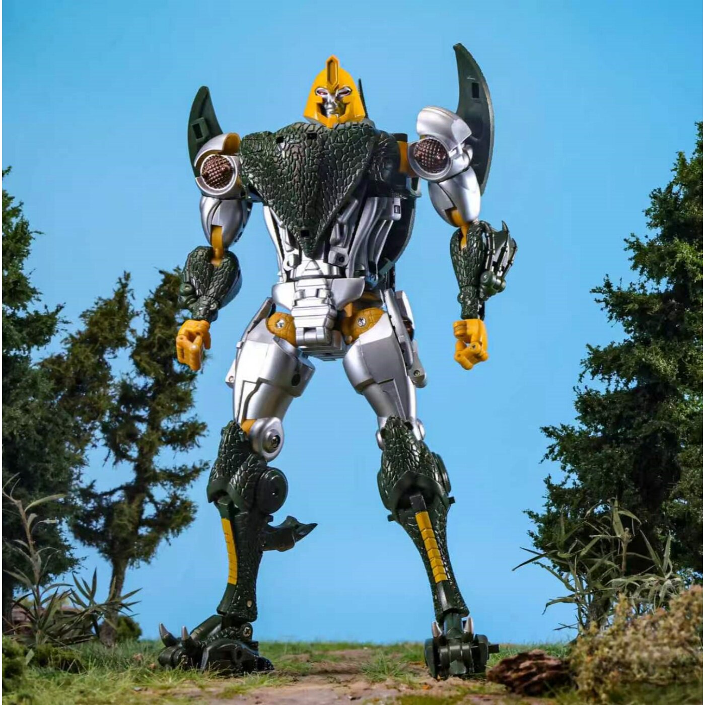 变形玩具 METAGATE-G04R SKYREX 绿鸟 MG蛇鸟MG-04重涂成品