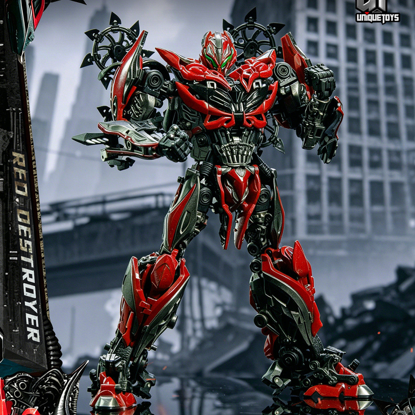 变形玩具Unique Toys UT R09-02 毒刺精涂版电影版红猛毁灭者模型