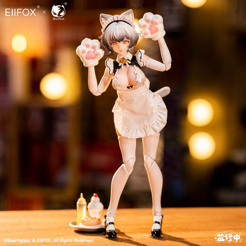 EIIFOX x BearPanda 猫女仆 布丁特典版1/12成品可动人偶手办模型