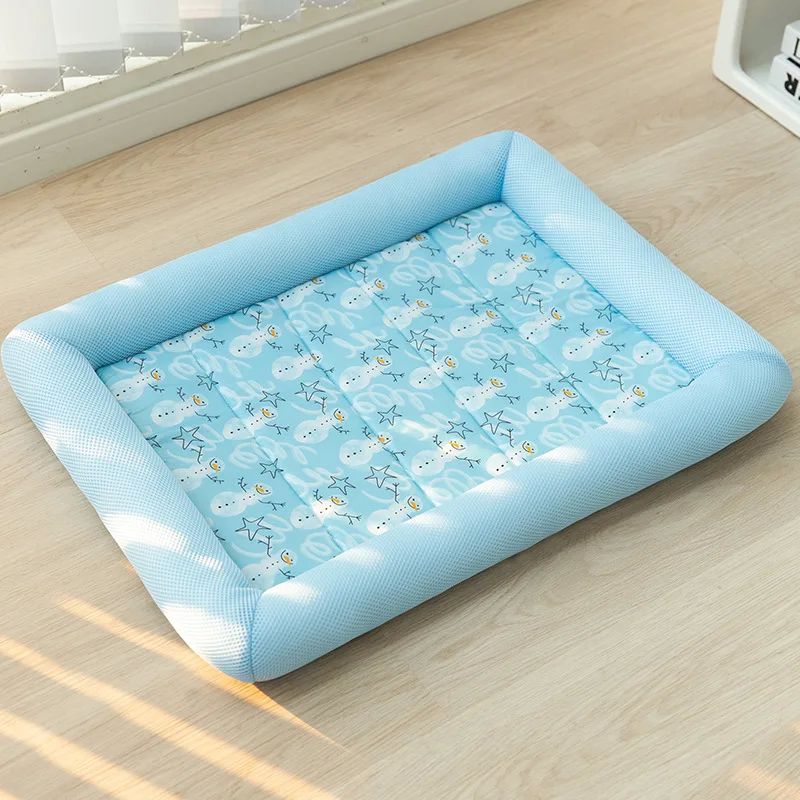 New S-XL Summer Breathable Pet Dog Mat Pad Dog Sleeping Squa-封面