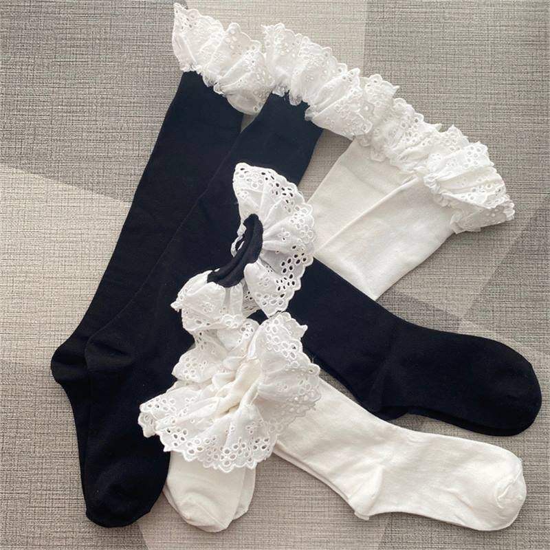 夏季韩网棉布花边蕾丝短袜东大门棉袜中筒长袜直播批发小红书潮袜,女士内衣/男士内衣/家居服,短袜,淘宝优惠券,粉丝福利购,淘宝优惠卷