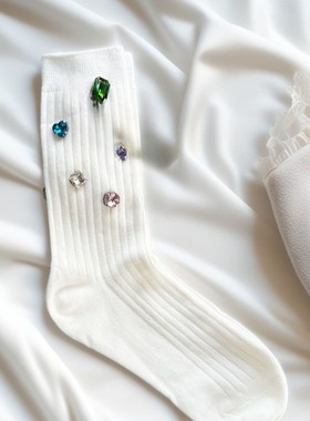 爆款夸张五彩水钻项链套装欧美时