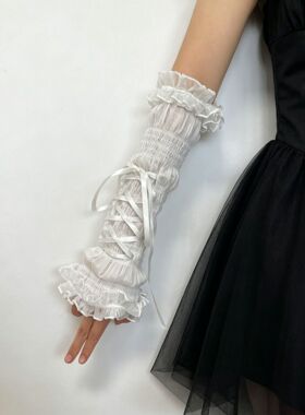 冰袖女夏季防紫外线透气薄款蕾丝