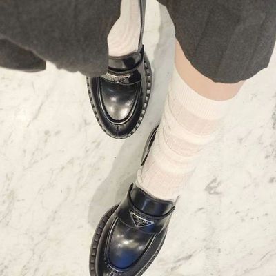 韩国老板娘袜子纯色薄款堆堆袜百