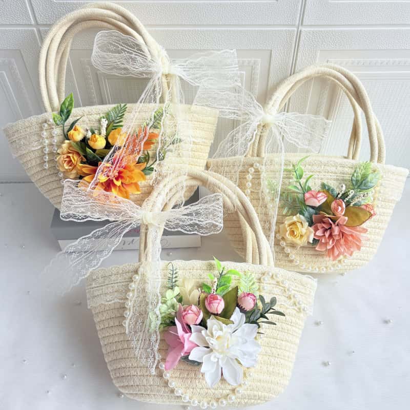 永生花珍珠链DIY编织材料包