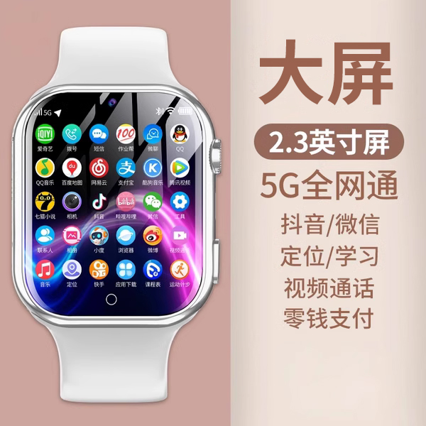 【官方正品】旗舰5G全网通大屏儿童电话手表智能男女孩可插卡视频青少年初中高中生专用gps定位小学生多功能高性价比高么？