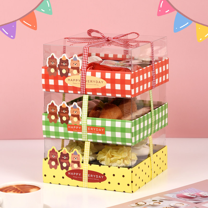 六一儿童节卡通零食小礼盒便当盒下午茶甜品蛋糕盒野餐甜品打包盒,厨房/烹饪用具,点心包装盒/包装袋,淘宝优惠券,粉丝福利购,淘宝优惠卷