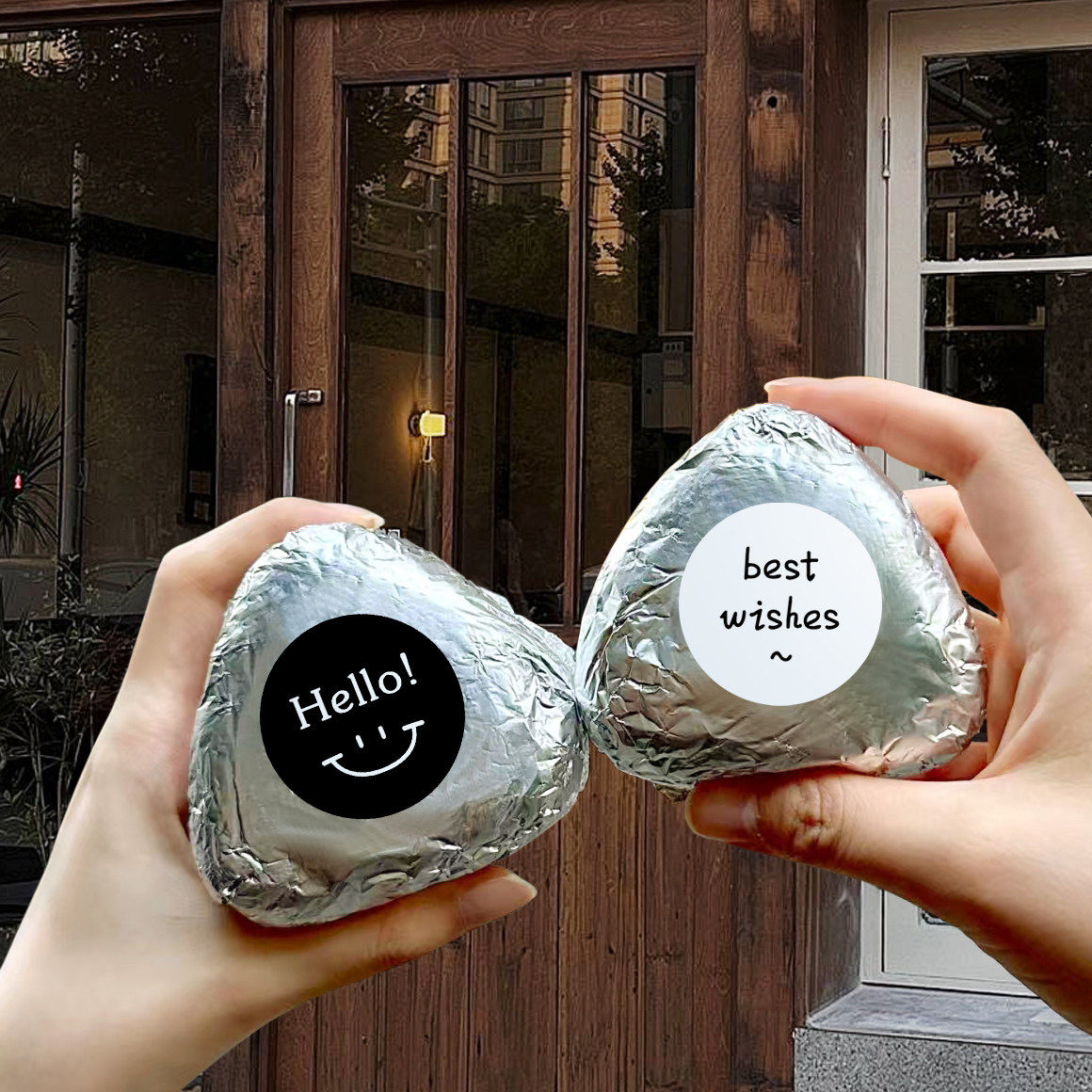 饭团锡纸食品级铝箔纸20cm防油防粘饭团包装纸乳酪茉莉酸奶烘焙纸