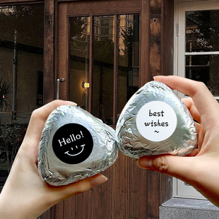 饭团锡纸食品级铝箔纸20cm防油防粘饭团包装纸乳酪茉莉酸奶烘焙纸