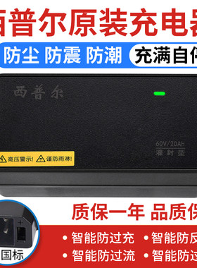 新国标原装西普尔电动车充电器48v12ah60v20ah72v32A通用电车三轮