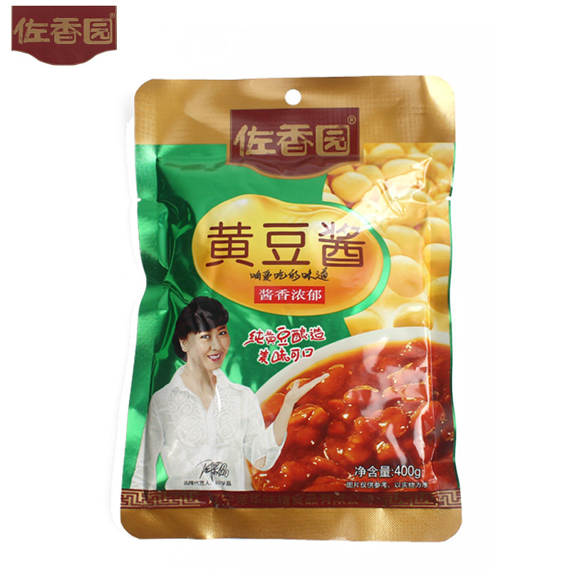 包邮佐香园黄豆酱整箱400g*20袋 东北大豆酱豆瓣酱即食拌饭拌面酱