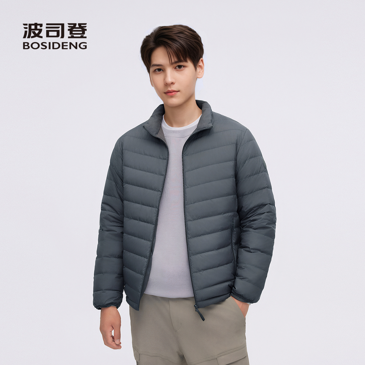 波司登轻暖圆领羽绒外套也可内穿