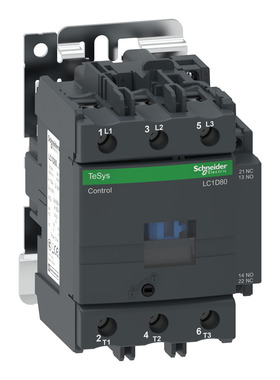 施耐德 TESYS款三极低压DECA交流接触器 LC1-D80M7C