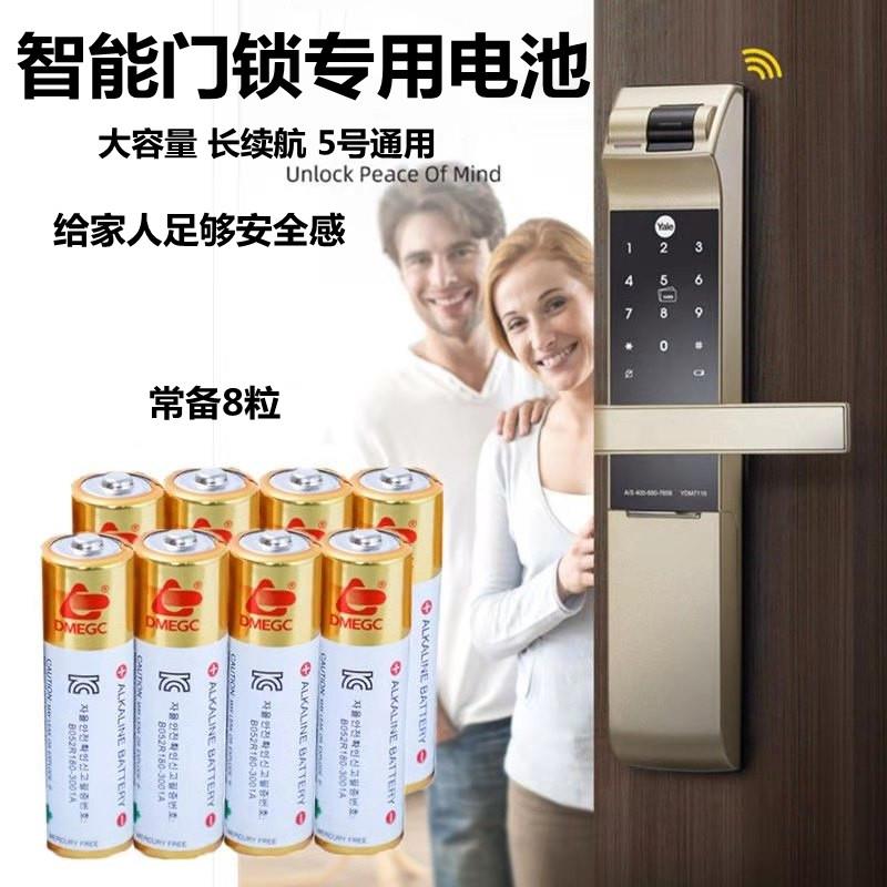 5号DMEGC智能门锁电子指纹锁电池适用于耶鲁凯迪仕三星宾馆刷卡锁