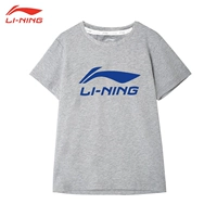 Áo thun bé trai Li Ning 2019 hè mới cho bé lớn đầu bông thấm mồ hôi thể thao tay ngắn YHSP047 - Áo phông thể thao áo thun tập gym