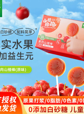 金晔无蔗糖山楂软棒休闲零食