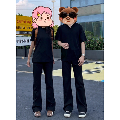 黑色柳叶弯刀牛仔裤男款夏季美式