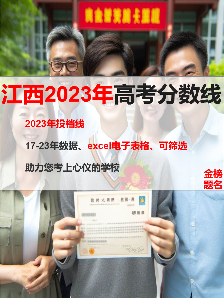 江西省2024高考分数线志愿填报数据专业分数线Excel电子版可筛选