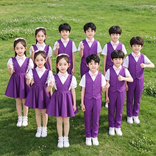 儿童演出服合唱服表演服装小学生朗诵幼儿园演讲比赛国庆男童女童