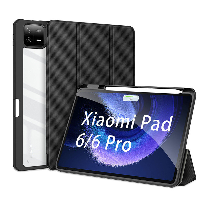 DUX DUCIS适用小米8平板保护套XiaoMi Pad6Pro亚克力透明壳带笔槽四角气囊小米7pro防摔Xiaomi Pad 6保护壳