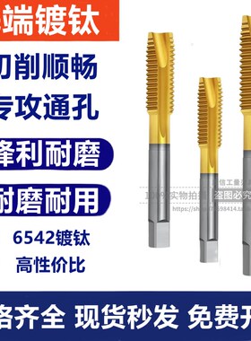 速发镀钛先端螺丝攻/细牙螺尖机用螺M攻M16M18M20M2*丝24M27M0*12