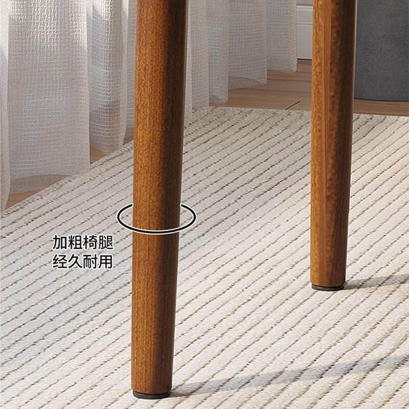 速发居家简约餐厅椅子家用卧室书桌靠背椅饭店餐椅仿实木铁艺牛角