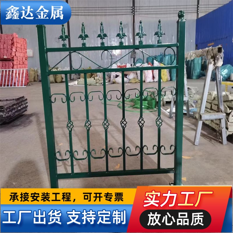 速发铁艺护栏锌钢护栏别墅小区围栏室外厂区护栏学校台锌钢护栏