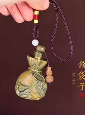 速发紫檀木雕刻代代数钱鼻烟壶黑檀绿檀手把件可随身携带吊坠男士