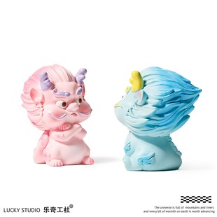 速发龙年可爱萌龙办公室桌面小摆治件年车内装 饰品摆件新愈系