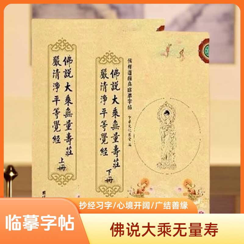 临摹字帖：《佛说大乘无量寿庄严清净平等觉经》（二册）经典楷书