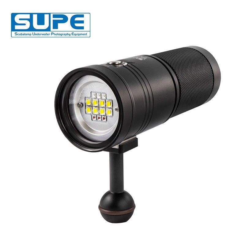 Scubalamp/SUPE PV52T 潜水摄补光灯  5000流明潜水视频灯 多色灯