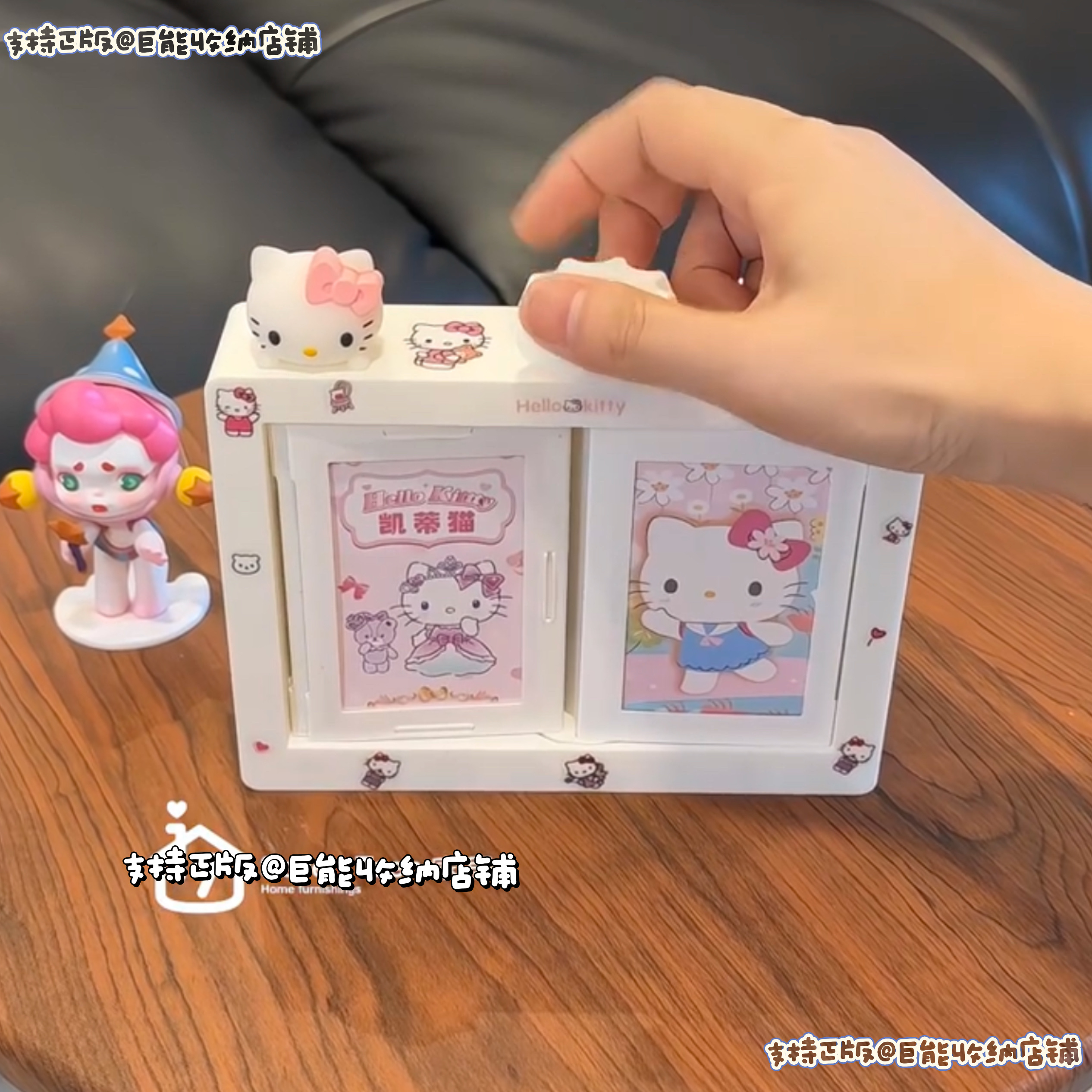 3寸明星周边小卡拍立得翻页立体可旋转相框收纳照片追星卡册谷美