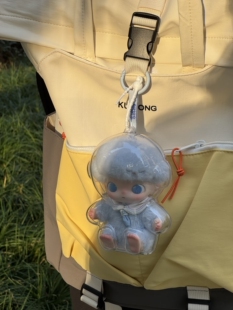 泡泡玛特DIMOO新生日记保护壳遛娃亚克力硬壳搪胶防尘展示收纳盒