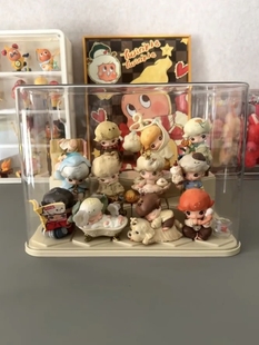 新款dimoo如果今天星期八好大儿盲盒桌面收纳多层壁挂展示柜造景