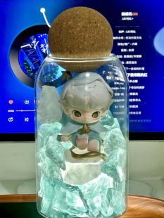 泡泡玛特dimoo如果今天星期八盲盒收纳diy水晶造景道具玻璃瓶展示