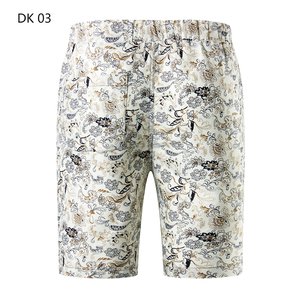 1508-DK03-P20新款沙滩裤印花青年修身大花夏短裤宽松大码五分裤图片