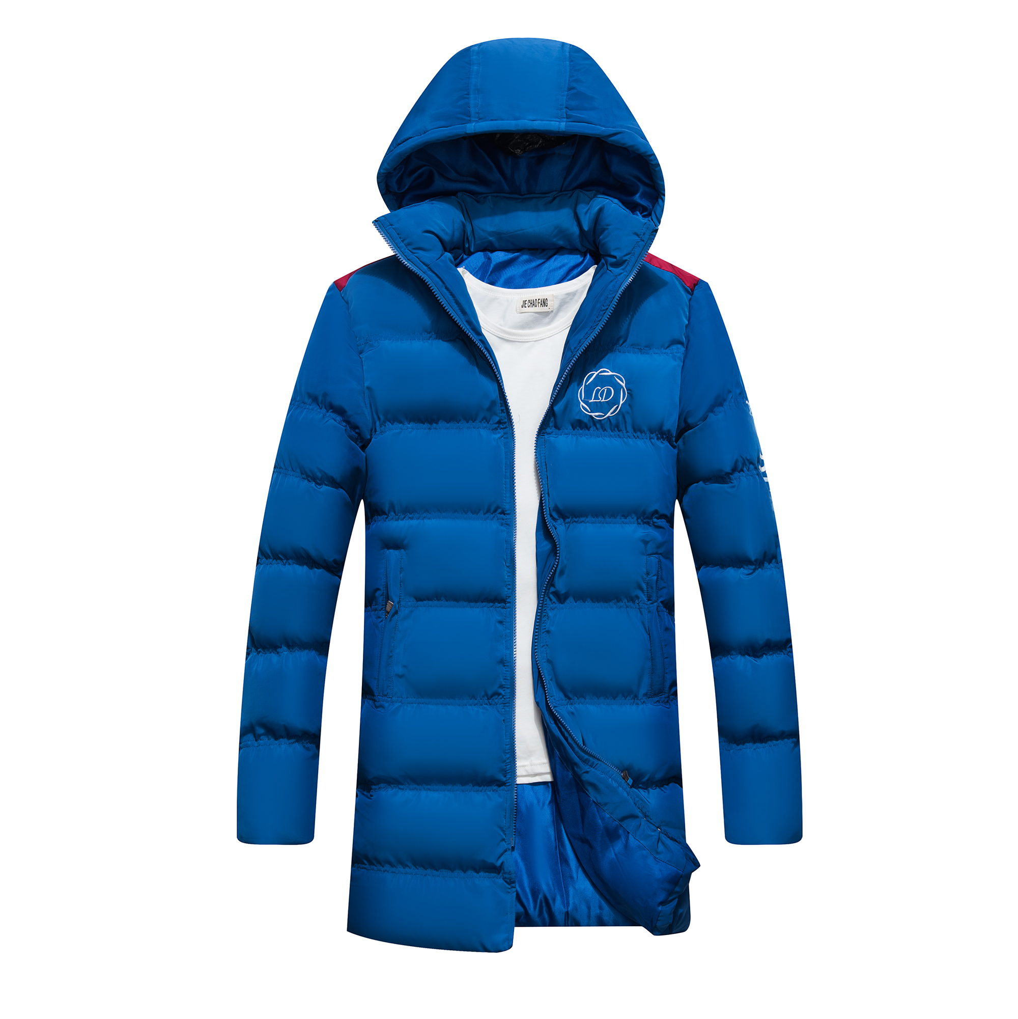 1508-MY01-P60冬季棉服男中长款连帽外套保暖加厚潮青年多色棉衣，男装棉衣，星座1508-1