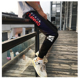 1508-A05-P10夏季大码休闲运动裤男学生青少年印花大货充足，女装休闲裤，星座1508-1