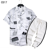 1508-CS17+K522-P45外贸欧美跨境现货短袖衬衫套装夏威夷沙滩衬衣,男装T恤,星座1508-1,四季星座 1508-CS17+K522-P45外贸欧美跨境现货短袖衬衫套装夏威夷沙滩衬衣,男装T恤,星座1508-1,四季星座