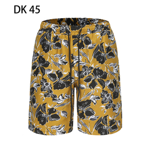 1508-DK45-P20直筒裤速干个性流行简约印花沙滩裤欧美五分裤短裤图片