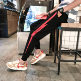 1508-SD01-P10夏季新款男装休闲裤印花九分裤男运动裤潮流学生橙，女装休闲裤，星座1508-1