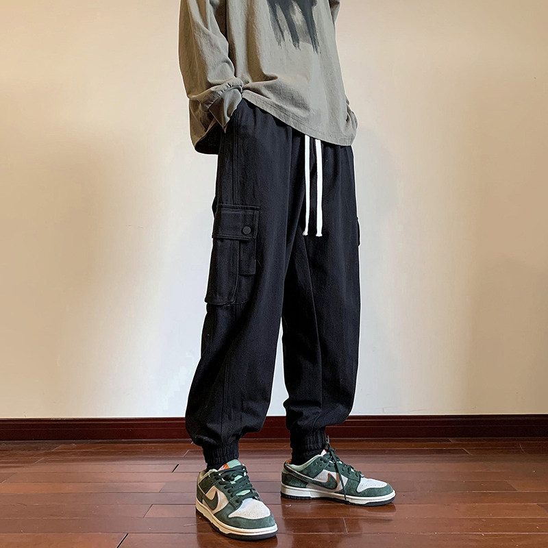 B335-A471-P55 控68 100 日系工装大口袋束脚休闲裤 2图片