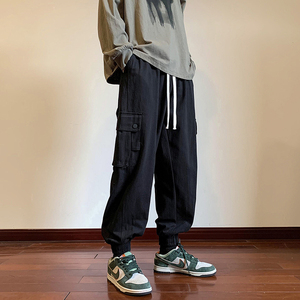 B335-A471-P55 控68 100 日系工装大口袋束脚休闲裤 2图片